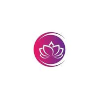 Lotus symbol vector icon illustration