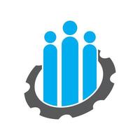 Ilustración de imágenes de logotipo de trabajo en equipo de negocios vector