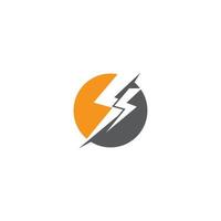 Thunderbolt vector icon illustration design