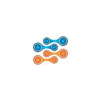 Molecule vector icon illustration design