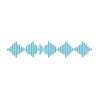 Sound wave vector icon illustration