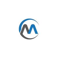 Letter m symbol illustration design vector