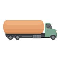 Petroleum tanker icon cartoon vector. Gasoline tanker vector