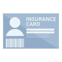 Hand insurance card icon cartoon vector. Medical health vector