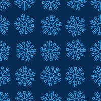 Seamless background with snowflakes. Christmas and New Year decoration elements. Vector illustration.