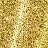 Golden glittering background with gold sparkles and glitter effect. Empty space for your text. Vector illustration