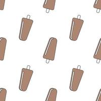 Seamless pattern with ice cream. Vector illustration.