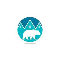 oso logo icono diseños vector. lleva conceptos de logotipo. símbolo de icono. vector