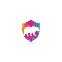 oso logo icono diseños vector. lleva conceptos de logotipo. símbolo de icono. vector