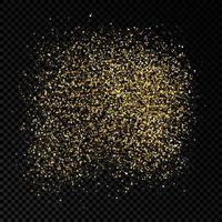 Golden glittering backdrop. Background with gold glitter effect and empty space for your text. Vector illustration