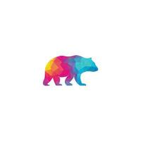 oso logo icono diseños vector. lleva conceptos de logotipo. símbolo de icono. vector