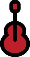 Guitar Icon, New Year Theme vector