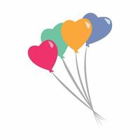 Love shaped balloon vector design
