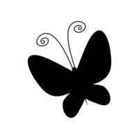 silueta vectorial de una mariposa vector