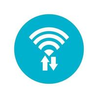 Vector illustration of cellular and internet wifi signal
