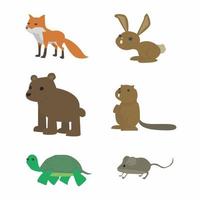 Animal vector design in cartoon style