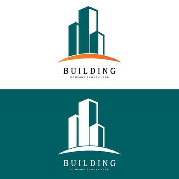 Building Logo, Residential Architect Vector, Design Suitable For Building Construction, Apartment, Housing vector