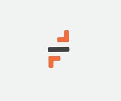 Letter F logo icon design template elements. Alphabet letters Initials logo F,F INITIAL, F letter. vector