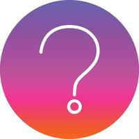 Question Vector Icon Design