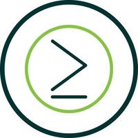 Greater Than Vector Icon Design