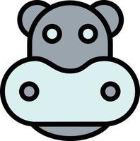 Hippo Vector Icon Design