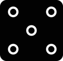 Dice Five Vector Icon Design