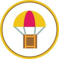 diseño de icono de vector de caja de paracaídas