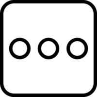 Ellipsis H Vector Icon Design