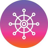 Dharmachakra Vector Icon Design
