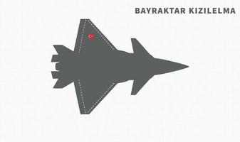 Bayraktar Combatant Unmanned Aircraft System CUAS vector