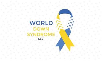 Vector Illustration of World Down Syndrome Day. World Down Syndrome Day poster, March 21. Vector stock illustration.