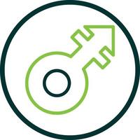 Mars Stroke Vector Icon Design