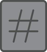 Hashtag Vector Icon Design