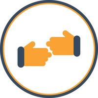 Handshake Alt Slash Vector Icon Design