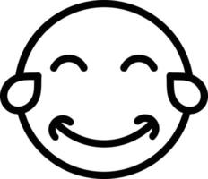 Grin Tears Vector Icon Design