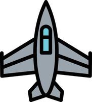 diseño de icono de vector de avión de combate