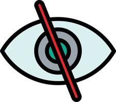 Eye Slash Vector Icon Design