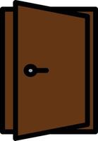 Door Open Vector Icon Design