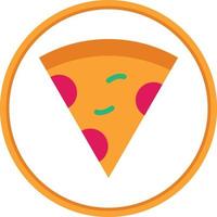 Pizza Slice Vector Icon Design