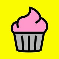 Vector illustration of cup cakes