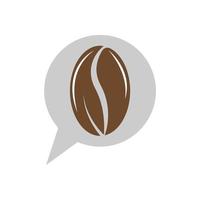 Coffee bean vector suitable for logo