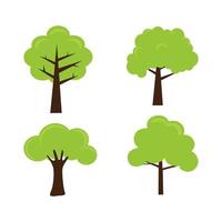 Vector illustration of a tree in a cartoon style