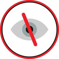 Eye Slash Vector Icon Design