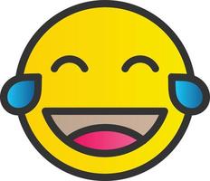 Grin Tongue Squint Vector Icon Design