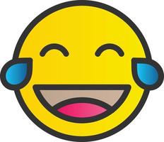 Grin Tongue Squint Vector Icon Design