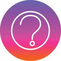 Question Circle Vector Icon Design