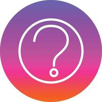 Question Circle Vector Icon Design