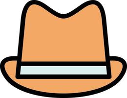 sombrero, vaquero, vector, icono, diseño vector