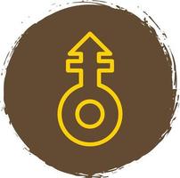 Mars Stroke V Vector Icon Design