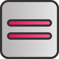 Equals Vector Icon Design